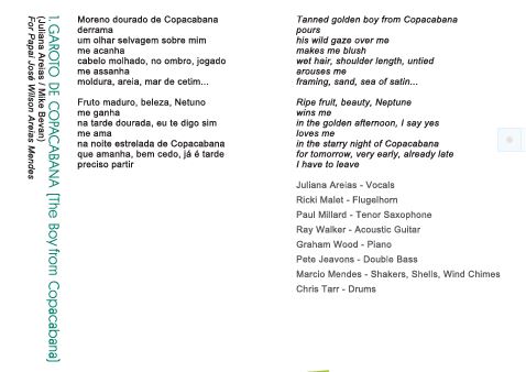 Song 1 Moreno de Copacabana