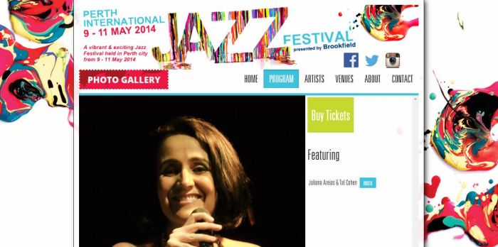 PIJF 2014 Juliana Areias and Tal Cohen Perth International Jazz Festival 2014 Perth Jazz Society Laneway Lounge Sunday sessions