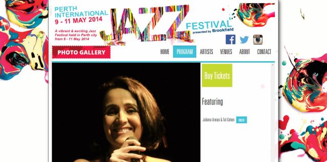 PIJF 2014 Juliana Areias and Tal Cohen Perth International Jazz Festival 2014 Perth Jazz Society Laneway Lounge Sunday sessions