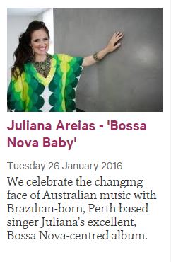 ABC Daily Planet  Lucky Oceans 11 am Australian Day 26 Jan 2016 Juliana Areias Bossa Nova Baby