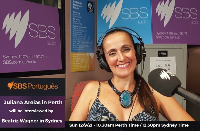 Juliana Areias at SBS Radio Studio in Sydney new interview Sep 2021 NSW and Victoria delta covid pandemic versus Perth zero community cases