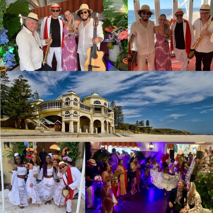 Photos Indigo Oscar VIP Launch Juliana Areias Indiana Cottesloe Brazilian restaurant Brazilian singer Perth